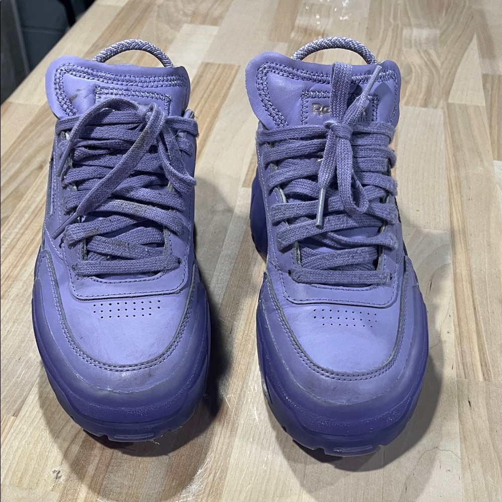 Reebok shoes‎ Cardi B Lavender gym Shoes size 4 sneakers - Picture 9 of 9